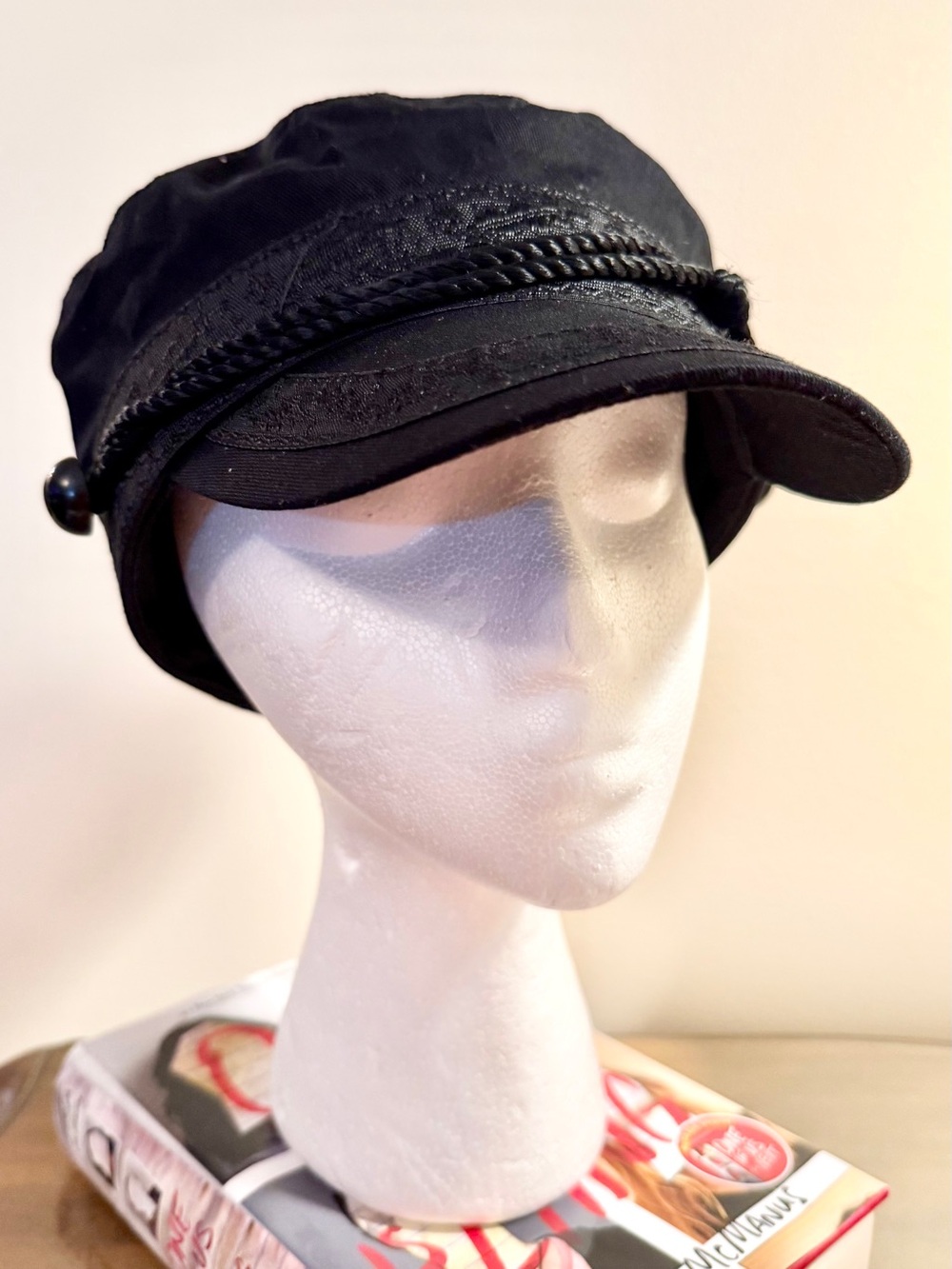Aegean authentic Greek fisherman's cap in black